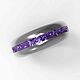 Order Titanium ring with purple texture. asgdesign. Livemaster. . Rings Фото №3