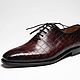 Classic crocodile leather oxfords, brown. Oxfords. SHOES&BAGS. My Livemaster. Фото №6