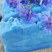 Косметика ручной работы handmade. Livemaster - original item Handmade Soap natural Flower Soap Cornflowers blue. Handmade.