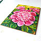 Order Painting Pink Peony 15 X 21 cm. In the frame Flowers Oil Hardboard. matryoshka (azaart). Livemaster. . Pictures Фото №3