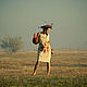 Beige Linen Dress Linen Tunic Ethnic Loose Midi Linen Combi Dress. Dresses. mongolia. My Livemaster. Фото №4