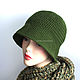 Dark green merino wool hat, Hats1, Lomonosov,  Фото №1