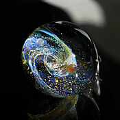 Украшения handmade. Livemaster - original item Pendant ball galaxy Space time. Lampwork Glass Universe Space. Handmade.