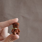 Куклы и игрушки handmade. Livemaster - original item Micro bear 3 cm. Handmade.