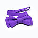 Галстук-бабочка фиолетовый детский. Галстуки. Super bow ties. Интернет-магазин Ярмарка Мастеров.  Фото №2