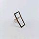 Rectangle ring 925 sterling Silver. Rings. Silver-Sity (serebro-kvartal). Online shopping on My Livemaster.  Фото №2