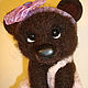The toy is made of wool Bear, Felted Toy, Zelenograd,  Фото №1