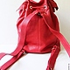 Женский рюкзак-мешок в коралловом цвете. Рюкзаки. Joanna (Жанна) Stoyanova сумкиbags. Ярмарка Мастеров.  Фото №4