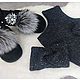 Валеши, манишка,повязка на голову с пайетками,варежки. Валеши. Инна Вибе. Ярмарка Мастеров.  Фото №5