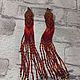  Серьги "  Жар птица". Серьги-кисти. Мечты сбываются!. Интернет-магазин Ярмарка Мастеров.  Фото №2