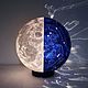 Заказать Луна + Небесная сфера (30 см) светильник 2 в 1. Lampa la Luna byJulia. Ярмарка Мастеров. . Ночники Фото №3