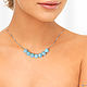 Blue quartz - Necklace with blue stones, quartz, natural. Art.№41. Necklace. TRUVELLA. Online shopping on My Livemaster.  Фото №2