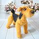 Knitted Airedale terrier dog, Stuffed Toys, Ufa,  Фото №1