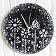 Wall clock with the texture of Wild flowers, Watch, Akhtyrsky,  Фото №1