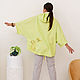 Linen parka with embroidery color Chartreuse. Parkas jacket. NATALINI. Online shopping on My Livemaster.  Фото №2