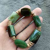 Украшения handmade. Livemaster - original item Jade large bracelet. Handmade.