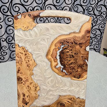 Посуда ручной работы. Ярмарка Мастеров - ручная работа Доска «Жемчужина». Handmade.