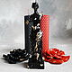  a set of candles made of beeswax and wax in black and red, Candles, Belgorod,  Фото №1
