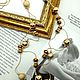 Винтаж: Винтажное атмосферное колье. Американский винтаж. Колье винтажные. Вне времени. Интернет-магазин Ярмарка Мастеров.  Фото №2