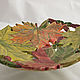 Autumn maple - plate d24 cm. Plates. Elena Zaychenko - Lenzay Ceramics. My Livemaster. Фото №6