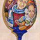 Яйцо деревянное с портретами семьи. Пасхальные яйца. Марина Хромова. Интернет-магазин Ярмарка Мастеров.  Фото №2