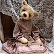 Teddy Animals: Lavender boho cat. Teddy Toys. MashaAndreevaTeddy. Online shopping on My Livemaster.  Фото №2