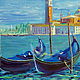 Oil painting on canvas. The pier in Venice. Pictures. Painting gallery of Metsenatova Val. Online shopping on My Livemaster.  Фото №2