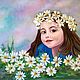 Девочка в одуванчиках, Картины, Азов,  Фото №1