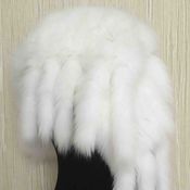 Аксессуары handmade. Livemaster - original item Knit tippet of Fox fur white. Handmade.