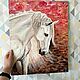 Talisman oil painting white horse beautiful horse. Pictures. marselart. Online shopping on My Livemaster.  Фото №2