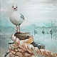 Berth, oil painting on canvas, Seagull. Pictures. myfoxyart (MyFoxyArt). Online shopping on My Livemaster.  Фото №2