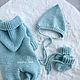 Заказать Комплект на выписку, на 0-3 месяца. safina_knit. Ярмарка Мастеров. . Комплект одежды для выписки Фото №3