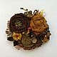 Brooch textile Autumn leaf fall, Brooches, Moscow,  Фото №1