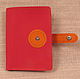 purse 'raspberry with orange' with strap. Wallets. Max Mazhara leather goods. Online shopping on My Livemaster.  Фото №2