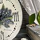 Часы настенные в стиле прованс. Часы классические. Красивое время  (Ольга). Ярмарка Мастеров.  Фото №5