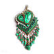 Pendant (necklace) Malachite heart with large natures. stone, pendants, Necklace, Bryansk,  Фото №1
