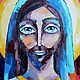 Картина маслом Иисуса Христа "Портрет Иисус" Икона. Картины. Картина от Ани. Ярмарка Мастеров.  Фото №5