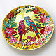 'Parrots in love' decorative plate on the wall. Plates. Art by Tanya Shest. My Livemaster. Фото №4
