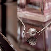Украшения handmade. Livemaster - original item Ball textured necklace floating on a flagellum chain-stylish decoration. Handmade.