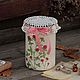 Vintage can of 'red Clover' decoupage, Jars, Sokol,  Фото №1