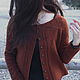 Red knitted jacket 'Rust' raglan wool. Cardigans. SolarisArtis. My Livemaster. Фото №5