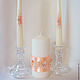 Свадебные свечи "Млечный путь", персиковые, Свадебные свечи, Подольск,  Фото №1
