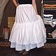 Lower long skirt decorated with embroidery. Skirts. Boho-Eklektika. My Livemaster. Фото №6