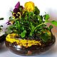 Цветы в шляпной коробке"Анютины глазки""Летние цветы. Композиции. DARK FLORIST Флористика Декор ЦВЕТЫ. Ярмарка Мастеров.  Фото №6