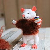 Куклы и игрушки handmade. Livemaster - original item Mouse 10,5 cm. Handmade.