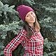 Вязаная шапка ручной работы, Шапки, Санкт-Петербург,  Фото №1