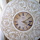 Настенные часы Вальс  Шебби шик в белом, Часы классические, Москва,  Фото №1