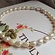  Large white pearl necklace. Necklace. Ludmila-Stones (Ludmila-Stones). My Livemaster. Фото №6