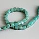 Заказать Амазонит куб 8мм нить 25см. Beads. Ярмарка Мастеров. . Бусины Фото №3