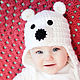 Hat 'White bear'. Caps. Nataliya Tirukova. Online shopping on My Livemaster.  Фото №2